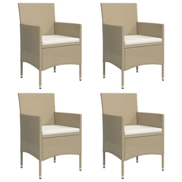 VXL8720845764128_g_en_hd_2.jpg vidaXL 5-dielna záhradná jedálenská súprava s vankúšmi béžová a čierna – Obrázok 4