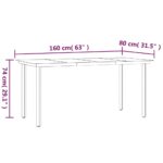 vidaXL 7-dielna záhradná jedálenská súprava sivá polyratan – Obrázok 11