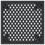 vidaXL Záhradný stôl antracitový 50x50x72 cm oceľ – Obrázok 4