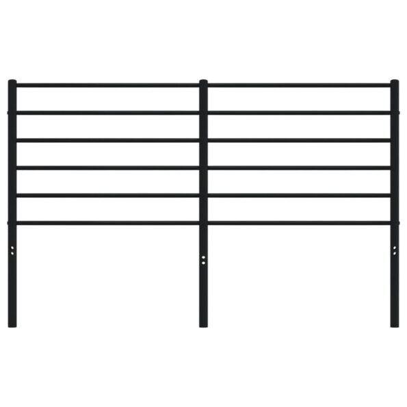 vidaXL Kovové čelo postele čierne 160 cm – Obrázok 4