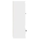 vidaXL Vysoká skrinka biela 36x35,5x103,5 cm spracované drevo – Obrázok 6