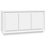 vidaXL Komoda biela 102x35x55 cm spracované drevo – Obrázok 2