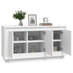 vidaXL Komoda biela 102x35x55 cm spracované drevo – Obrázok 4