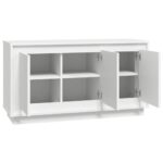 vidaXL Komoda biela 102x35x55 cm spracované drevo – Obrázok 6
