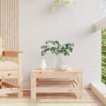 vidaXL Záhradná podnožka masívna borovica