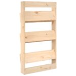 vidaXL Nástenný kvetináč 3-poschodový 60x18,5x110 cm masívna borovica – Obrázok 6
