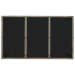 vidaXL 5-dielna záhradná jedálenská sada s podložkami sivá polyratan – Obrázok 8