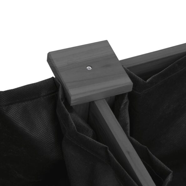 vidaXL Kvetináč s vložkou sivý 161x45x76 cm jedľový masív – Obrázok 6