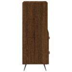 vidaXL Komoda hnedý dub 34,5x34x90 cm spracované drevo – Obrázok 7