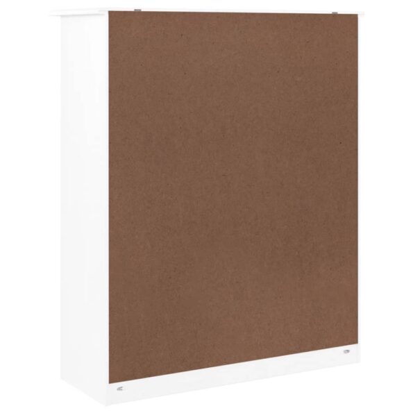 vidaXL Vrchná časť šatníka ALTA biela 77x30x92 cm masívna borovica – Obrázok 7