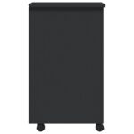 vidaXL Skrinka so zásuvkami na kolieskach MOSS sivá masívna borovica – Obrázok 5