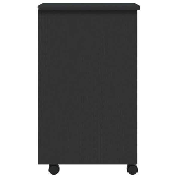 vidaXL Skrinka so zásuvkami na kolieskach MOSS sivá masívna borovica – Obrázok 5