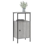vidaXL Nočný stolík sivý sonoma 41x31x80 cm kompozitné drevo – Obrázok 3