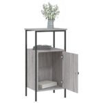 vidaXL Nočný stolík sivý sonoma 41x31x80 cm kompozitné drevo – Obrázok 4
