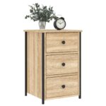 vidaXL Nočné stolíky 2 ks dub sonoma 40x36x60 cm kompozitné drevo – Obrázok 3