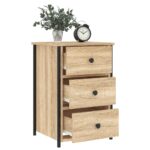 vidaXL Nočné stolíky 2 ks dub sonoma 40x36x60 cm kompozitné drevo – Obrázok 4