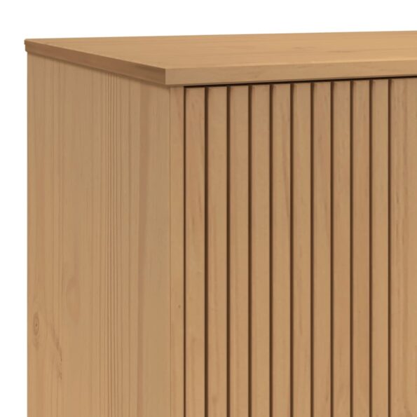 vidaXL Šatník OLDEN, hnedý 76,5x53x172 cm, borovicový masív – Obrázok 10