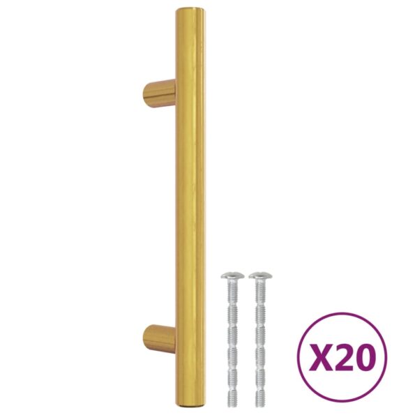 VXL8721012152830_a_en_hd_1.jpg vidaXL Rukoväte na skrinku 20 ks zlaté 96 mm nehrdzavejúca oceľ – Obrázok 2