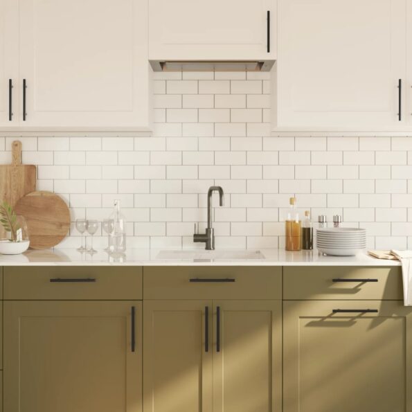 vidaXL Rukoväte na skrinku 20 ks čierne 128 mm nehrdzavejúca oceľ – Obrázok 4