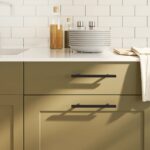 vidaXL Rukoväte na skrinku 20 ks čierne 128 mm nehrdzavejúca oceľ