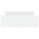 vidaXL Posteľný rám s predným a zadným čelom, biely 120x190 cm – Obrázok 4