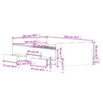 vidaXL Posteľný rám s predným a zadným čelom, čierny 100x200 cm – Obrázok 11