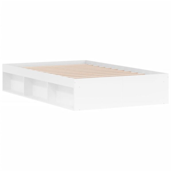 vidaXL Rám postele biely 120x200 cm – Obrázok 8