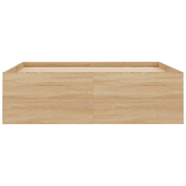 vidaXL Rám postele dub sonoma 120x200 cm – Obrázok 6