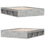 vidaXL Rám postele betónový sivý 140x200 cm – Obrázok 4