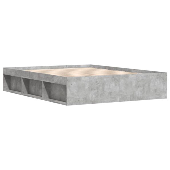 vidaXL Rám postele betónový sivý 140x200 cm – Obrázok 5