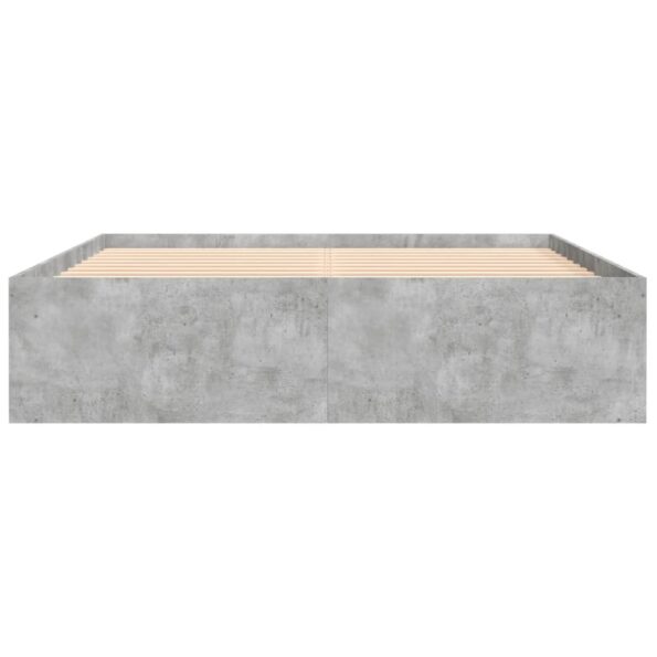vidaXL Rám postele betónový sivý 140x200 cm – Obrázok 6