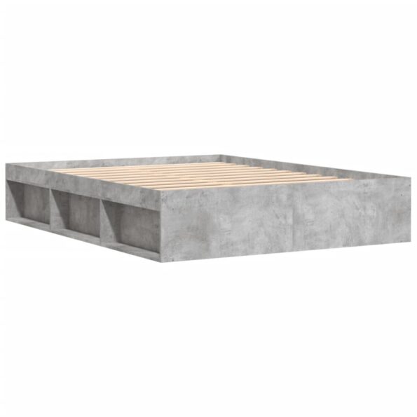 vidaXL Rám postele betónový sivý 140x200 cm – Obrázok 8