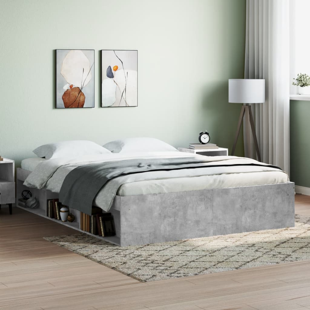 VXL8721012158184_m_en_hd_1.jpg vidaXL Rám postele betónový sivý 140x200 cm – Obrázok 1
