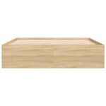 vidaXL Rám postele dub sonoma 160x200 cm – Obrázok 6