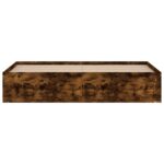 vidaXL Rám postele dymový dub 180x200 cm Super King Size – Obrázok 6