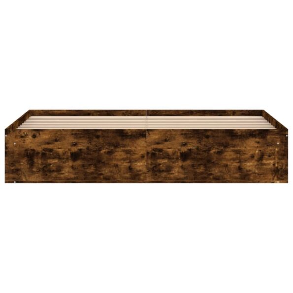 vidaXL Rám postele dymový dub 180x200 cm Super King Size – Obrázok 6