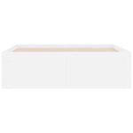 vidaXL Rám postele biely 120x190 cm malé dvojlôžko – Obrázok 6