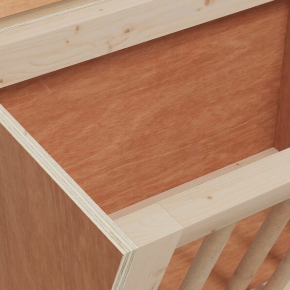 vidaXL Kŕmidlo na seno pre králiky 25x18,5x20,5 cm jedľový masív – Obrázok 7