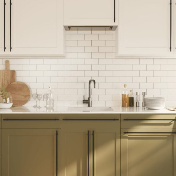 vidaXL Rukoväte na skrinku 5 ks čierne 480 mm nehrdzavejúca oceľ – Obrázok 4