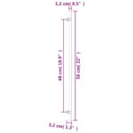 vidaXL Rukoväte na skrinku 5 ks čierne 480 mm nehrdzavejúca oceľ – Obrázok 8