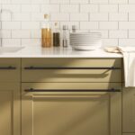 vidaXL Rukoväte na skrinku 5 ks čierne 480 mm nehrdzavejúca oceľ