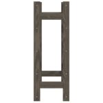 vidaXL Stojan na víno na 20 fliaš sivý masívna borovica – Obrázok 4