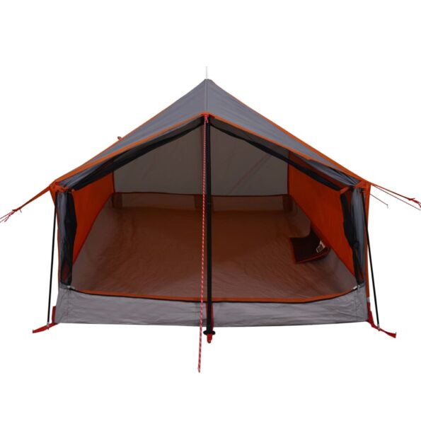 vidaXL Kempingový stan 2 os. sivo-oranžový 193x122x96 cm 185T taffeta – Obrázok 5
