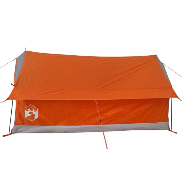vidaXL Kempingový stan 2 os. sivo-oranžový 193x122x96 cm 185T taffeta – Obrázok 8