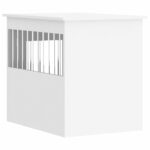 vidaXL Nábytková prepravka pre psa biela 55x75x65 cm kompozitné drevo – Obrázok 9