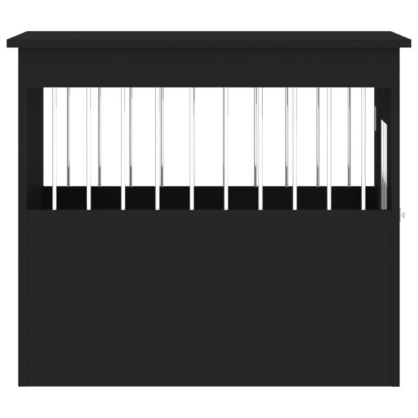 vidaXL Nábytková prepravka pre psa čierna 55x75x65 cm kompozitné drevo – Obrázok 8