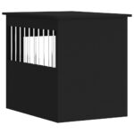 vidaXL Nábytková prepravka pre psa čierna 55x75x65 cm kompozitné drevo – Obrázok 9