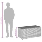 vidaXL Záhradný úložný box mix béžovej 190 l polyratan – Obrázok 10