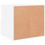 vidaXL Nočný stolík s LED svetlami biely 50x40x45 cm – Obrázok 10