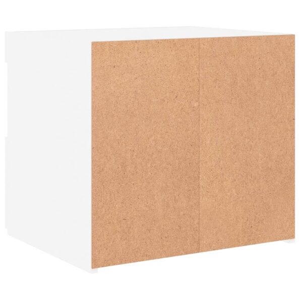 vidaXL Nočný stolík s LED svetlami biely 50x40x45 cm – Obrázok 10